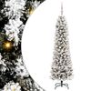 vidaXL Kunstkerstboom Wit 180 cm PVC en Metaal en Plastic
