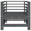vidaXL Tuinstoelen 2 st massief grenenhout grijs