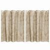 vidaXL Velvet Gordijnen met gordijnen 2 pcs Cr&egrave;me 140 x 140 cm Fluweel