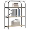 vidaXL Boekenkast Sonoma Eiken 80 x 30 x 109 cm Bewerkt hout