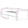 vidaXL Bedframe met lades wit 90x190 cm