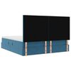 vidaXL Opslag bed met matras Donkerblauw 180 x 200 cm Fluweel