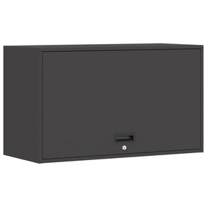 vidaXL Wandkast voor Garage Zwart 90 x 40 x 53 cm Poedercoating staal