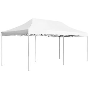 vidaXL Partytent professioneel inklapbaar 6x3 m aluminium wit