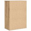 vidaXL Dressoir met lade Artisan Eiken 60 x 31 x 84 cm Bewerkt hout