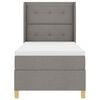 vidaXL Boxspringbed met matras met hoofdeinde Taupe 140 x 200 cm Stof