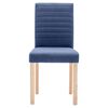 vidaXL Eetkamerstoelen 2 st stof blauw