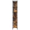 vidaXL Boekenkast Oud hout 76 x 32 x 192 cm Bewerkt hout
