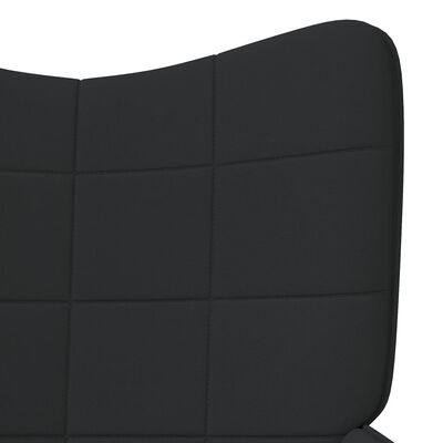 vidaXL Relaxstoel stof zwart
