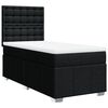 vidaXL Boxspring met matras stof zwart 90x190 cm
