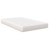 vidaXL Bedmatras met matras Cr&egrave;me 120 x 190 cm Stof