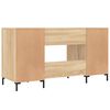 vidaXL Bureau 140x50x75 cm bewerkt hout sonoma eikenkleurig