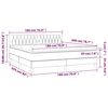 vidaXL Boxspring met matras fluweel donkerblauw 180x200 cm