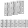 vidaXL Scharnier 12 st 66 x 38 x 5 mm zilver Staal