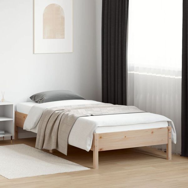 vidaXL Bedframe zonder matras massief grenenhout 100x200 cm