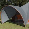 vidaXL Teepee Tent voor 9 Personen Grijs en Oranje 502 x 502 x 297 cm
