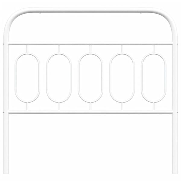 vidaXL Vervangend hoofdbord 100 cm metaal wit