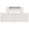 vidaXL Bed met boekenkast zonder matras grenenhout wit 140x190 cm