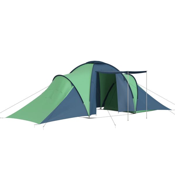 vidaXL Tent 6-persoons blauw en groen