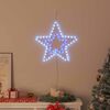 vidaXL Kerstster met 72 LED Koud Wit 51,5 x 50 x 0,65 cm IJzer
