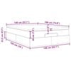 vidaXL Ottoman bed met matras 140x190cm stof donkerbruin