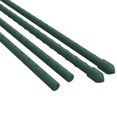 vidaXL Plantenstaken 30 st 60 cm staal groen