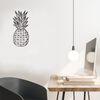 Homemania Wanddecoratie ananas 22x55 cm staal zwart