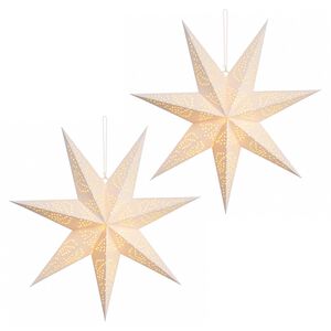 vidaXL Kerstverlichting RAAHE 2 st 10 LED's Warmwit 45 x 6 x 45 cm