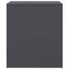vidaXL Nachtkastjes 2 st 34,5x39x44 cm staal antracietkleurig