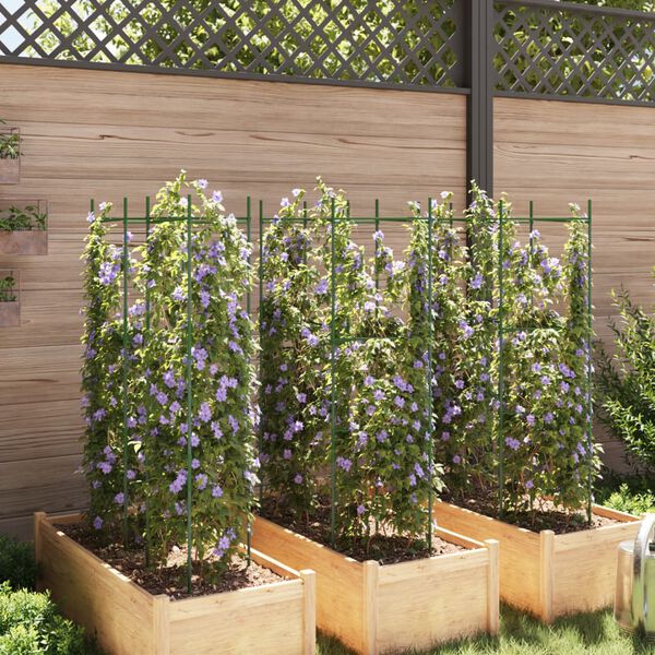 vidaXL Tomatenkooien 6 st 116 cm staal en polypropeen