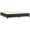 vidaXL Boxspring met matras en LED kunstleer zwart 200x200 cm