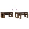 vidaXL Koffietafel Set 2 pcs Gerookt eiken Bewerkt hout
