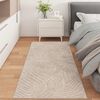 vidaXL Vloerkleden Rechthoekig PALMERAS Beige 150 x 80 cm Polyester