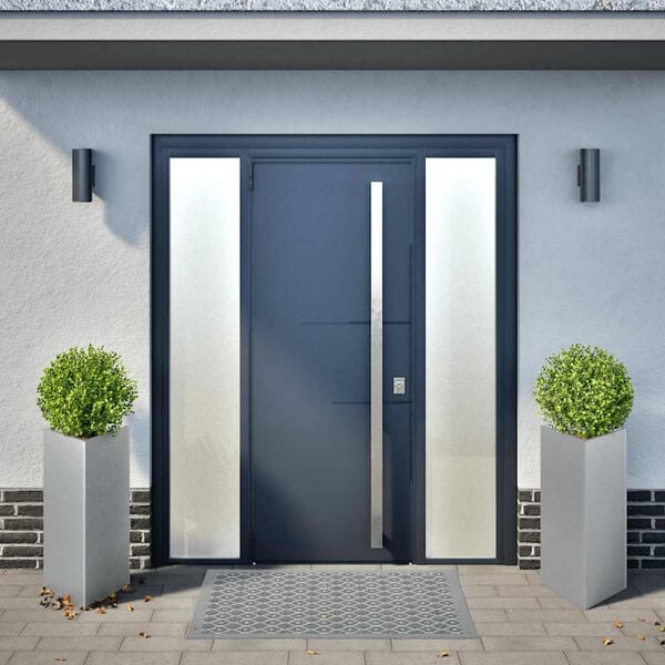 vidaXL Plantenbakken 2 st driehoek 40x40x75 cm gegalvaniseerd staal