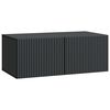 vidaXL Wandbeugel TV-kast Zwart 78,5 x 41 x 30 cm Bewerkt hout