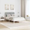 vidaXL Bedframe met hoofdeinde Wit 120 x 190 cm Massief grenenhout