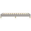vidaXL Boxspring bed 100x200 cm stof lichtgrijs
