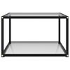 vidaXL Salontafel 60x60x35 cm gehard glas transparant