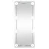 vidaXL Wandspiegel met LED's rechthoekig 50x100 cm glas