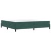 vidaXL Boxspringbed met matras Donkergroen 200 x 200 cm Stof