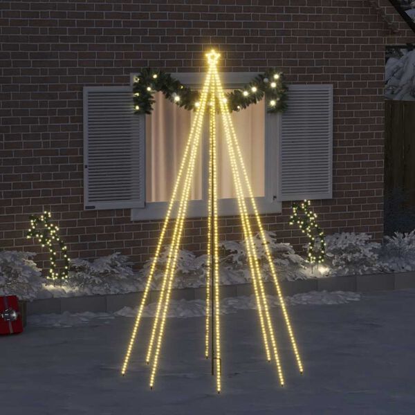 vidaXL Kerstboomverlichting waterval binnen buiten 400 LED's 2,5 m