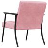 vidaXL Fauteuil Roze 59 x 75 x 78 cm Fluweel