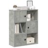 vidaXL Boekenkast 60x24x76,5 cm bewerkt hout betongrijs