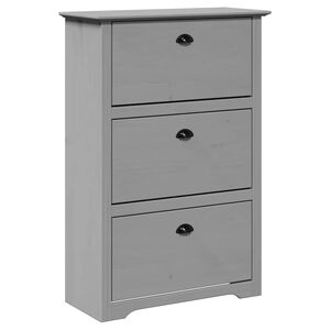 vidaXL Schoenenrek BODO 80x35x118 cm grijs