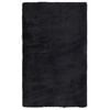 vidaXL Hoogpolig vloerkleed NAVARRA 80x150 cm polyester zwart