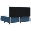 vidaXL Boxspringbed met matras met hoofdeinde Blauw 200 x 200 cm Stof