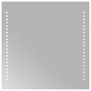 vidaXL LED Badkamer Spiegel Transparant 40 x 40 cm gehard glas