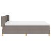 vidaXL Boxspringbed met matras Taupe 200 x 160 cm Polyester