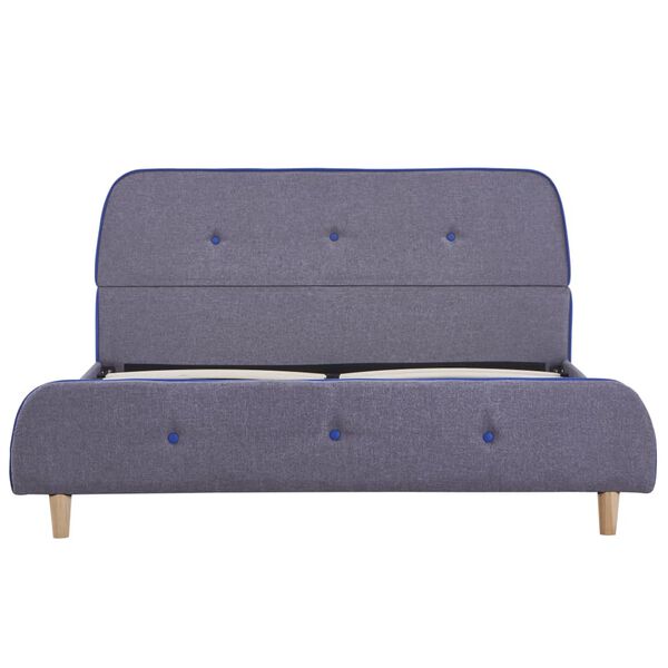 vidaXL Bedframe stof lichtgrijs 140x200 cm