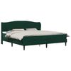 vidaXL Bedframe met hoofdeinde Donkergroen 200 x 200 cm Fluweel